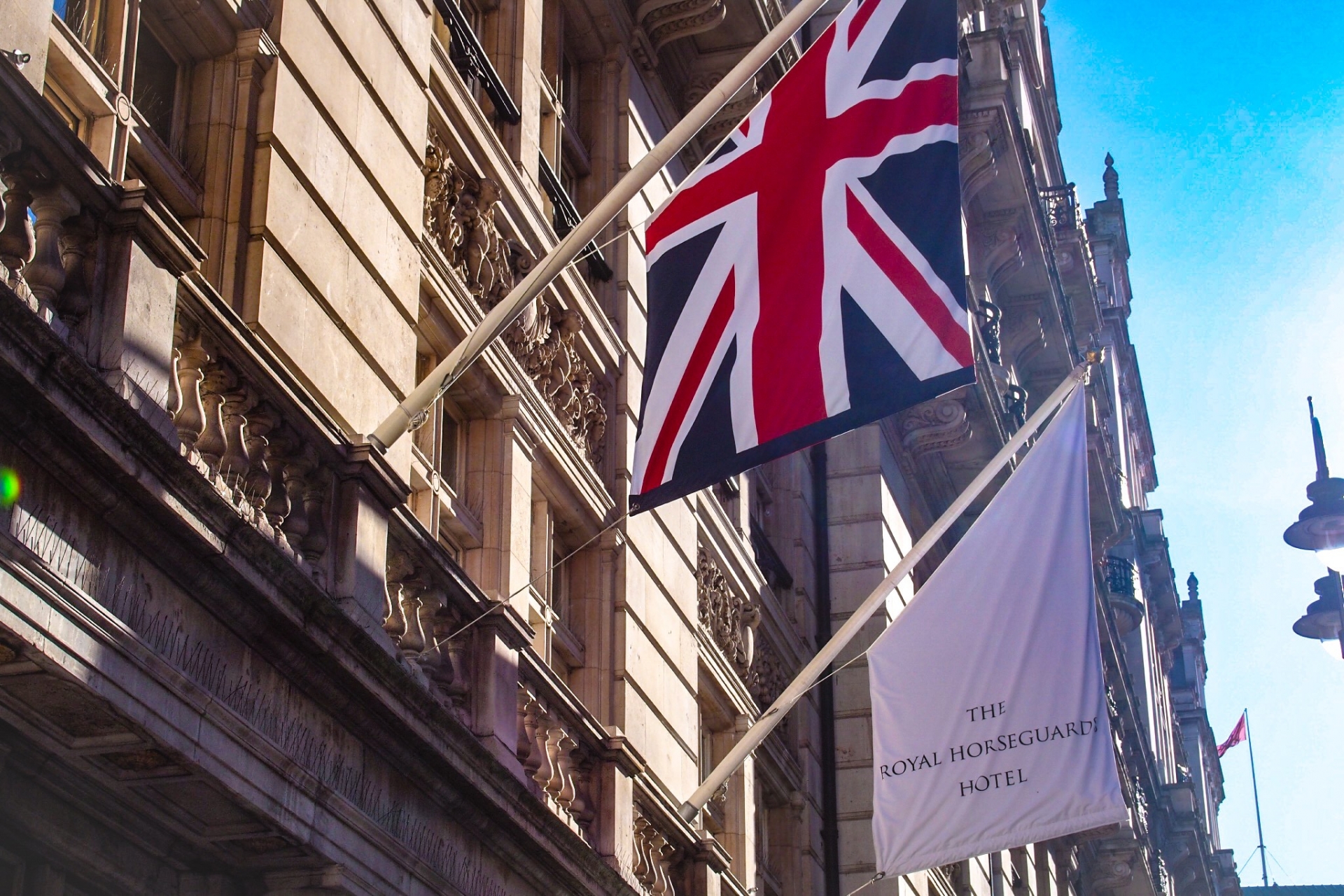 イギリス国旗　市街